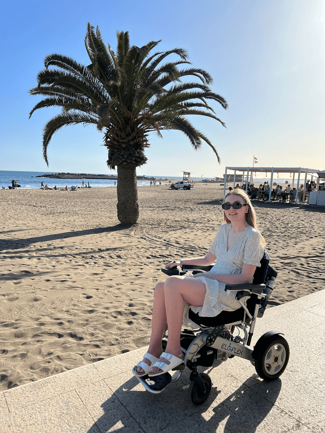 Victoria Sandsjö på standen